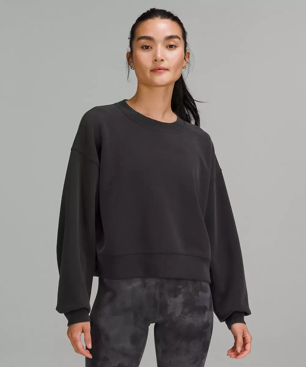 Lululemon Softstreme Perfectly Oversized Cropped Crew - Retail $118