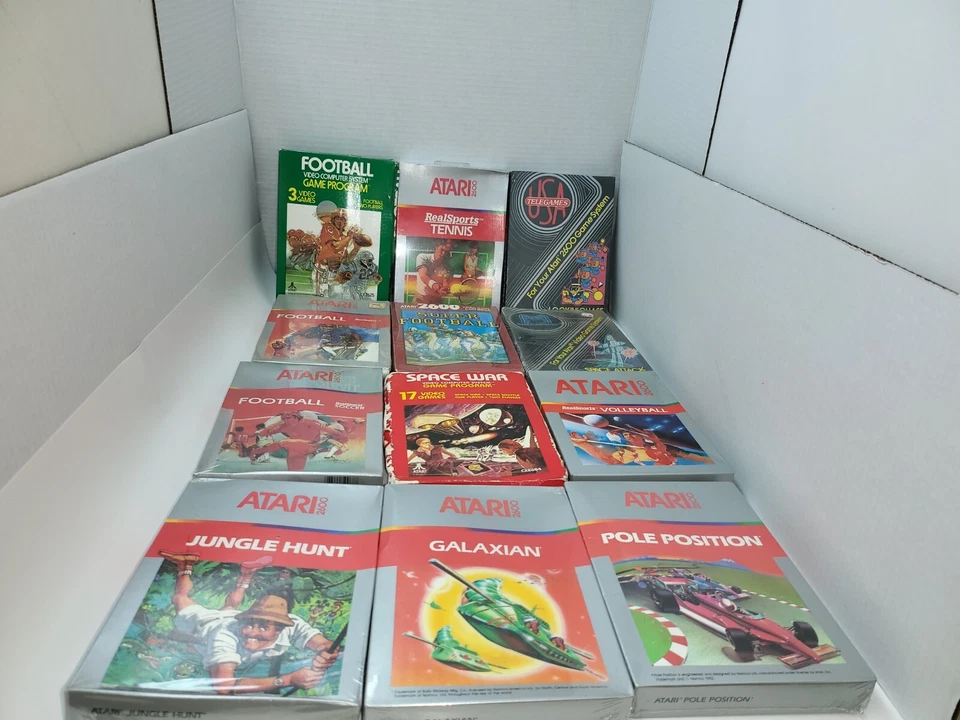 12 LOT NEW NTSC GAMES FOR ATARI 2600 2600+ & Retron 77 Jungle Hunt/Galaxian #6A - Image 2 of 4