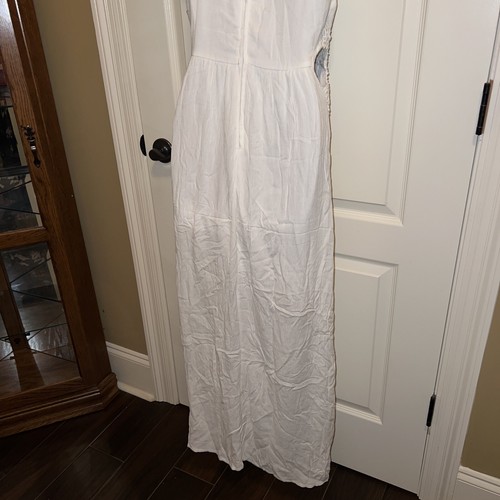 xhilaration weißes Kleid Maxikleid Gr. M nagelneu mit Etikett bestickt - Bild 9 von 10