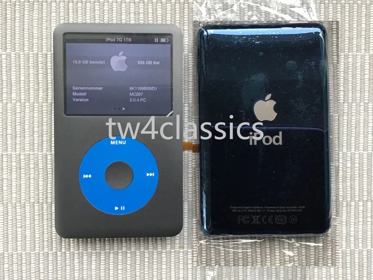 iPod classic 7.5世代　1TB ssd 2000mAhバッテリー iPod classic 7.5世代 1TB ssd 2000mAhバッテリー 1TB SSD & 2000mAh