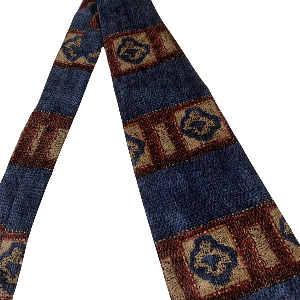 Bugatti Men's Tie 100% Silk New with Tag Geometric Print - Image 3 of 4