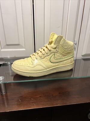 Nike womens court force high Premium QK / Size 11 / Lemonade Green 