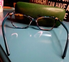 lacoste women's glasses/frames, beautiful vintage green/blue marbled color