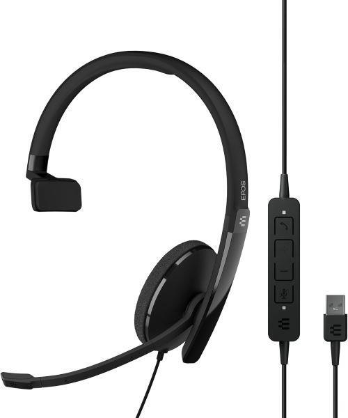 Sennheiser Adapt 130 USB A Wired On-Ear Mono UC Headset - Black