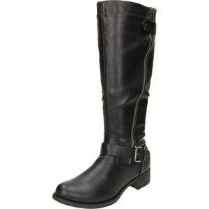 ladies black riding style boots