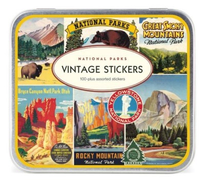Cavallini & Co. National Parks Vintage Stickers, 100-plus Assorted Stickers