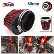  60mm Motorcycle High Flow Air Filter for Motocross Scooter Air Pods Cleaner