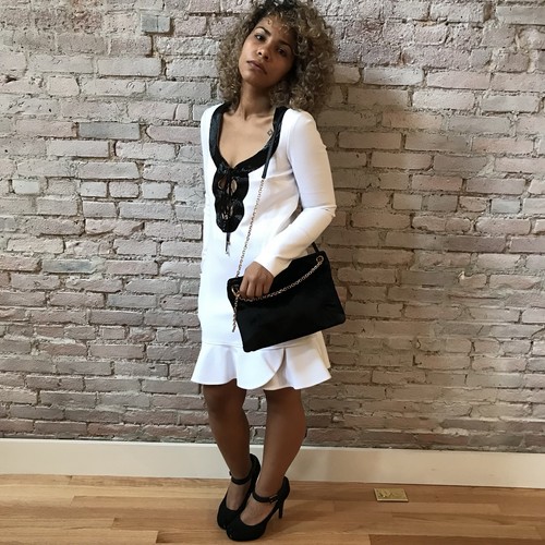 NWT Emilio Pucci White Mini Dress Long 