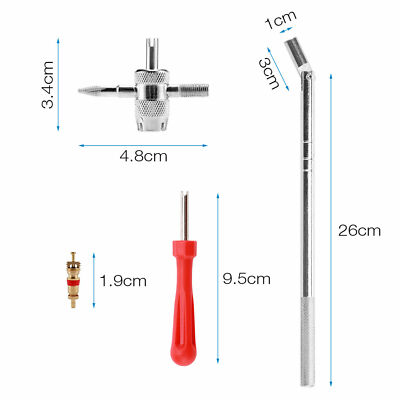 QOOWFEANIG Valve Stem Puller Installer Tool Tire Remover Installation Set 6 Pcs TR412 Snap-in Valve - Foto 7