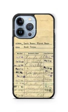 Personalized old Library Card Phone Case Cover for iPhone Samsung unique gift