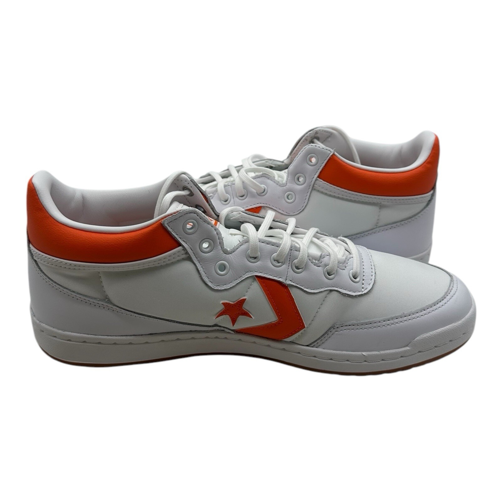 Converse CONS Fastbreak Pro Mid Shoes Men's Size 11 White Orange Sneakers thumbnail 7