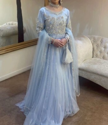 prom & evening dresses Elegant A Line Half Sleeves Chiffon Long Prom Dress