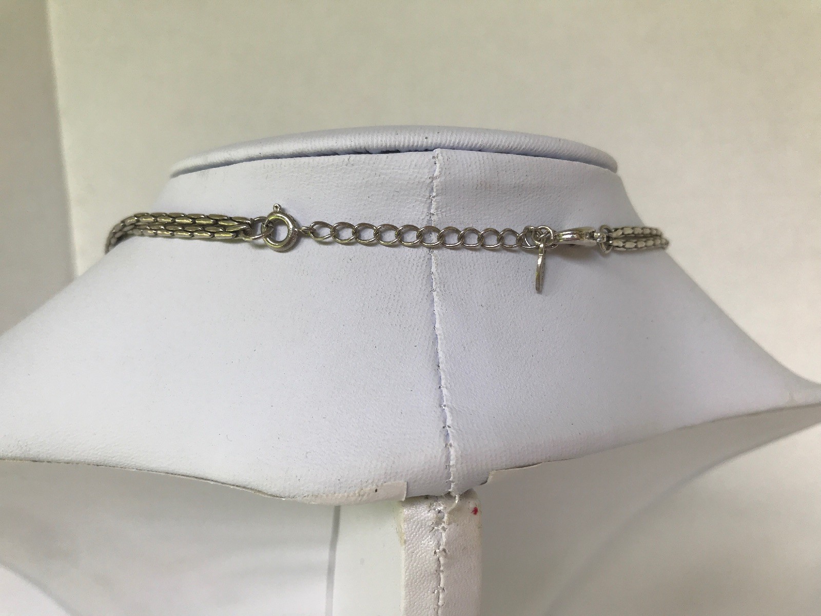 Necklace multiple layers multiple beads black whi… - image 10