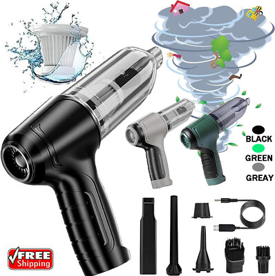 Car Vacuum Cleaner Air Blower Wireless Handheld Rechargeable Mini Duster Tools