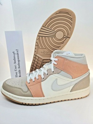 Air Jordan 1 Mid SE Light Bone/ Cone-Black-Sail | Footshop