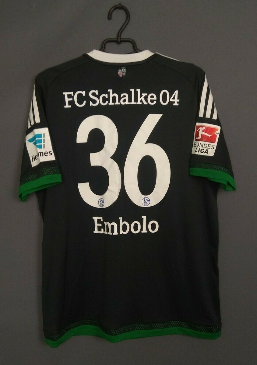 Embolo FC Schalke 04 Jersey 2015 2016 Third 3rd LARGE Shirt Adidas