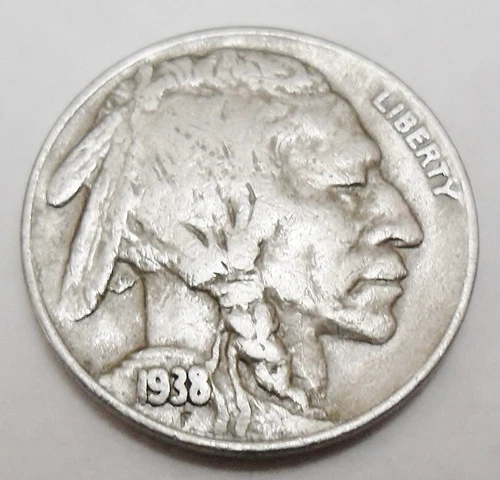 1938 D INDIAN HEAD "BUFFALO" NICKEL   *VF - VERY FINE*   *FREE SHIPPING*