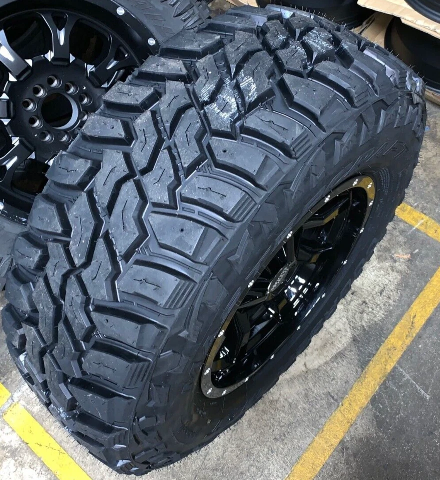17x9 Moto Metal MO970 Black Wheels 33" MT MXT Tires 6x5.5 Chevy Silverado 1500 - Image 3 of 3