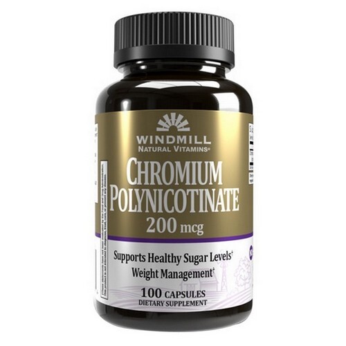 Cromo Polinicotinato 100 Cápsulas 200 Mcg