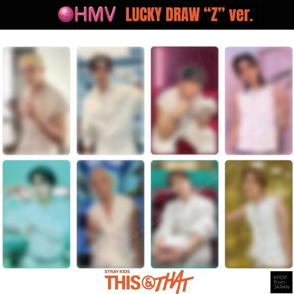 スキズ　トレカ　Mwave STRAY KIDS THIS & THAT HMV LUCKY DRAW Z VER. OFFICIAL PHOTO CARD