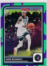 2023-24 NBA HOOPS SLIME BORDER RC JADEN MCDANIELS TIMBERWOLVES HAUNTED - 251