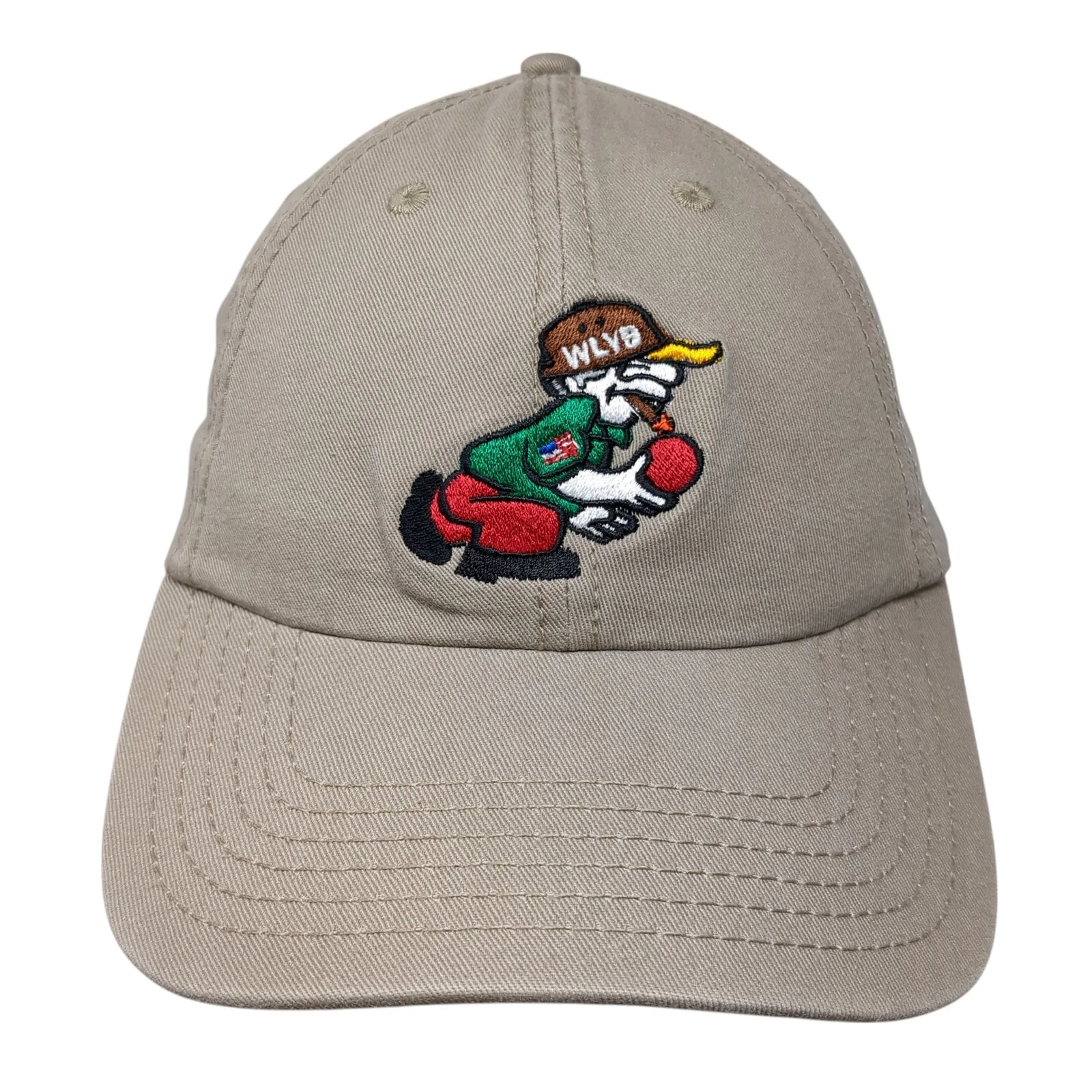 WLVD #63 Strapback Baseball Cap Brown One Size Adjustable Embroidered Otto