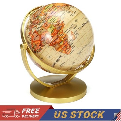 720° WORLD GLOBE EARTH Map Rotating Geography Ocean Classroom Learning Desktop