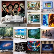 Cartoon Animal Scenery Car Wall Hanging Tapestry Bedspread Bedroom Backdrop Gift