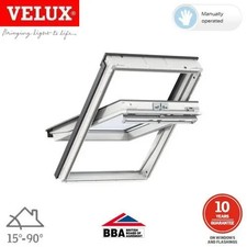 VELUX 114x 118 cm GGL SK06 2070 White Painted Centre-Pivot roof window