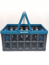 CleverMade 18" Collapsible Shopping Basket  - Blue Black▪︎BRAND NEW