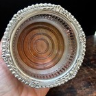 2 ORTEGA Mexico 925 Sterling Silver Pierced Coaster sWood Condiment 222gr 3.5" — photo 7