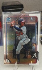 2015 Bowman - Chrome Prospects Ozzie Albies #BCP71 Called Ozhaino on Card (RC)