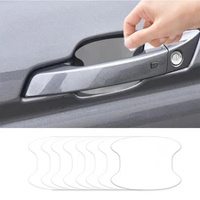 8PCS Car Door Handle Invisible Anti Scratch Sticker Protector Transparent Decal