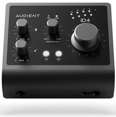 Audient iD4 MKII USB-C Audio Interface Professional Grade Control Preamp Device