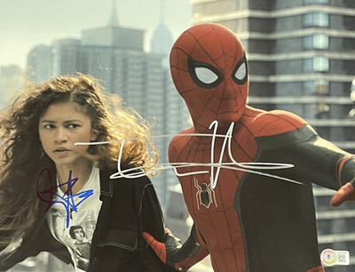 Tom Holland Zendaya Signed 11x14 Photo Spider-Man Authentic