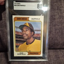 Topps 1974 Dave Winfield #456 Base Set SGC 8 San Diego Padres MLB Baseball
