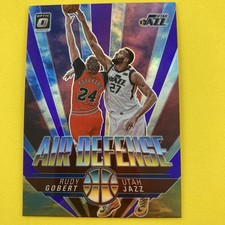 Rudy Gobert 2021-22 Donruss Optic Air Defense Purple Prizm #1 Utah Jazz