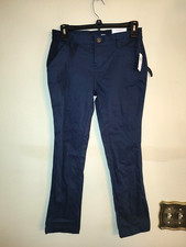 New with tag Old Navy Girls Navy Blue Stretch Skinny Uniform Pants Youth Size 12