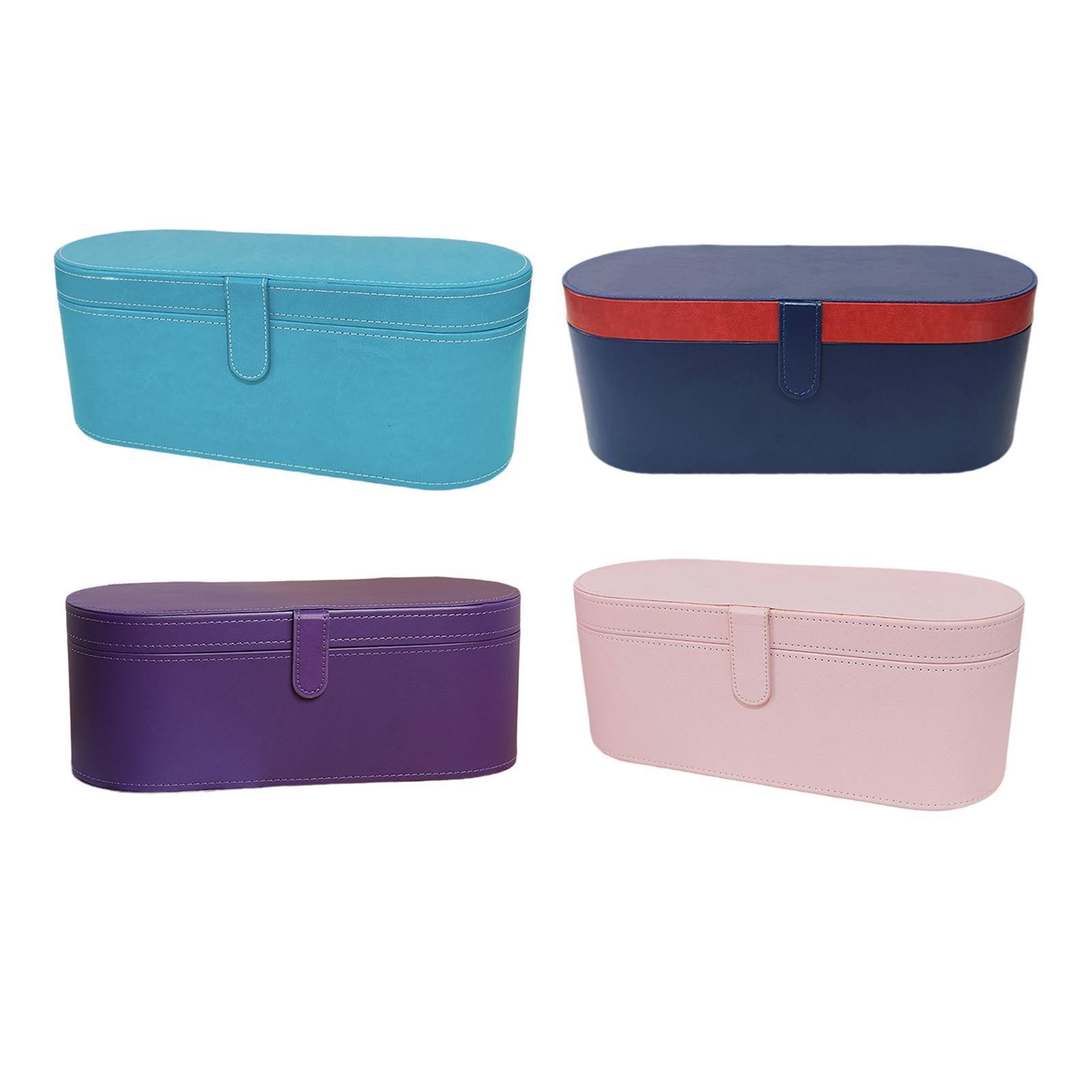 Secador Rígido Piel PU, Bolsa de Viaje Impermeable para Viajes