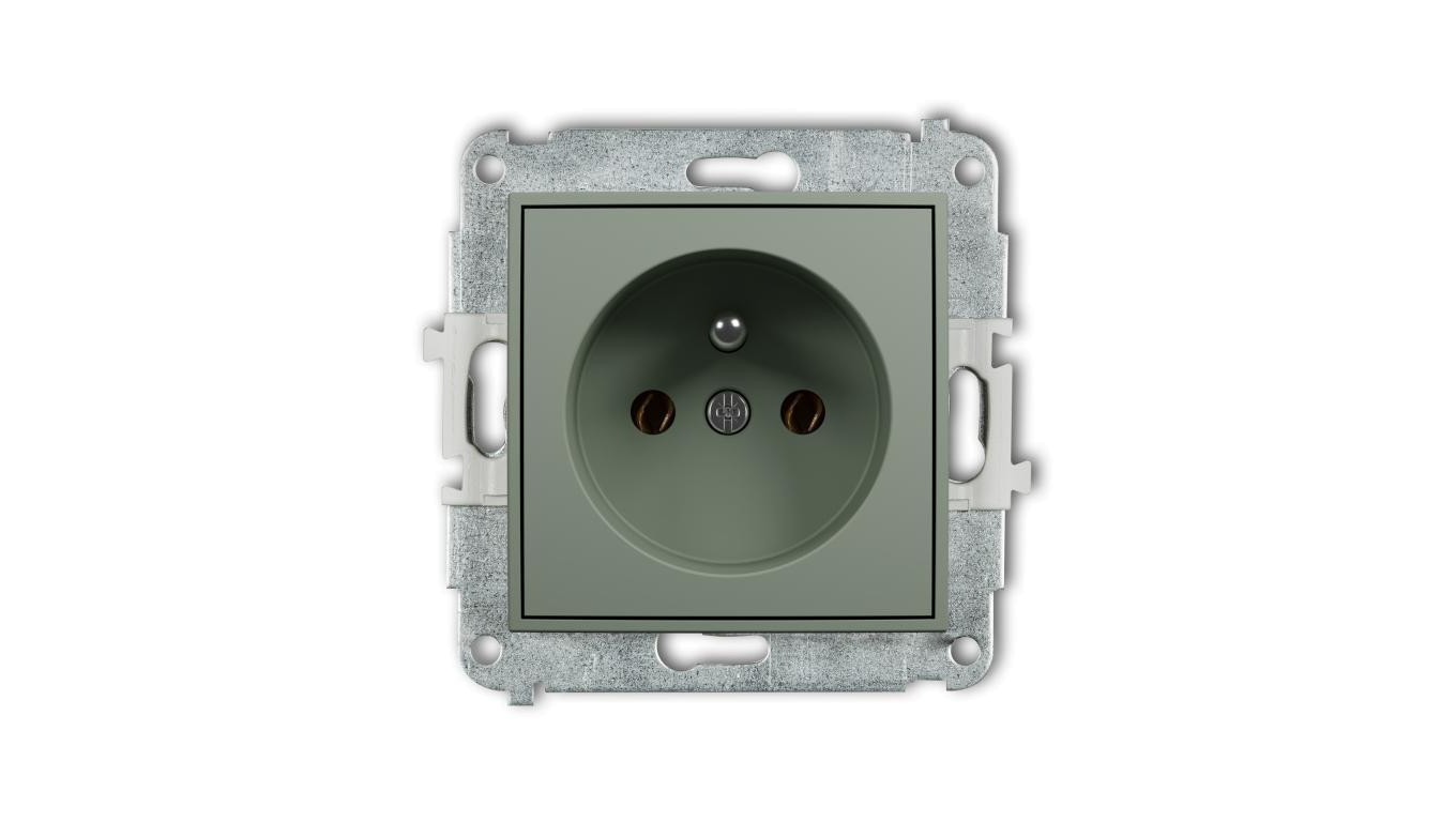 MINI Single Socket Mechanism with 2P+Z Grounding (without Busbar Covers)  /T2UK