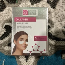 Global Beauty Care Collagen Under Eye Pads Treatments Anti-Wrinkle Serum (2Pack)