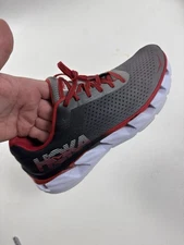 **AMPUTEE** HOKA ONE ONE Elevon Men's Running Shoe Size 10 Red Gray RIGHT ONLY