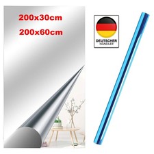 Spiegelfolie Selbstklebend Wand Möbel 200x30/200x60cm Wandspiegel Folie Spiegel