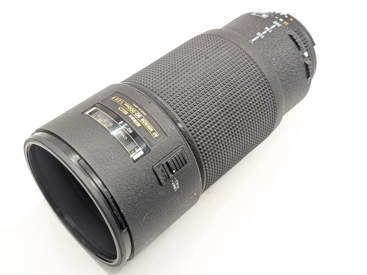 【訳あり品 箱付き】ニコン Nikkor 80-200mm F2.8 D グレー ニコン AF-S 80-200/2 8 ED IF D ライトグレー 白レンズ Nikon NIKKOR