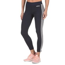 Image of ADIDAS Womens Navy Blue Essentials 3 Stripe Leggings UK 8-10 Small BNWT