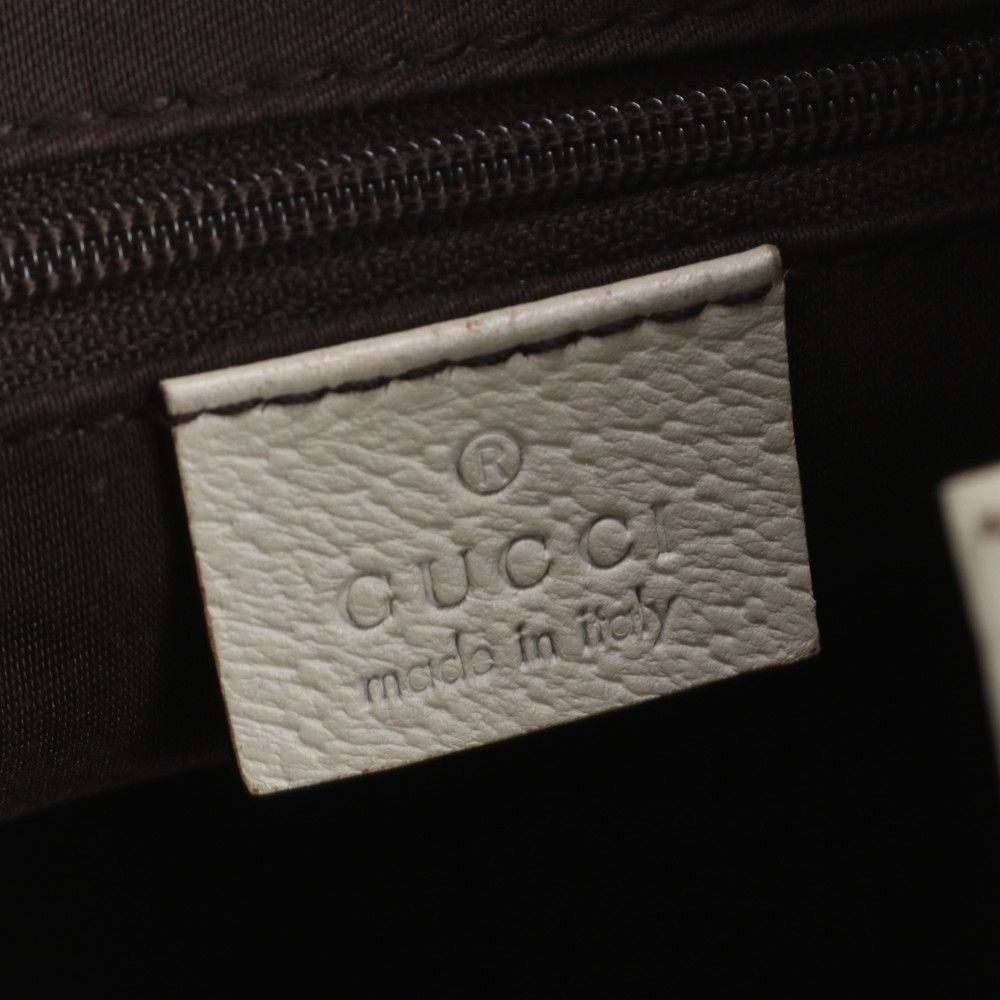 GUCCI Abbey 130738 Ivory Leather Shoulder Bag with Gold Hardware From Japan thumbnail 17