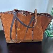 Tory Burch Perry Suede Triple-Compartment Tot...