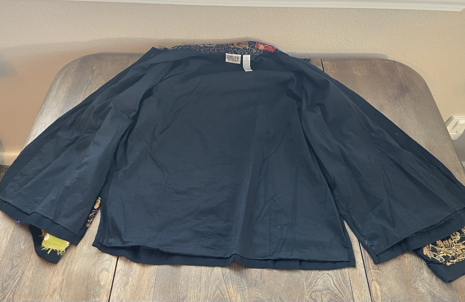 Vintage Chico’s Design Jacket Patchwork Embroider… - image 18