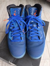 Nike Air Jordan Spike 40 Royal PE Shoes Sz 11.5 Blue Orange Wht New York Knicks
