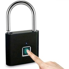 Waterproof Smart Fingerprint Door Lock Keyless Padlock Security USB Rechargeable